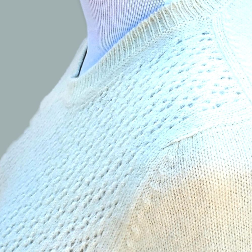 PRADA Ivory Short Sleeve Sweater - Picture 3 of 8